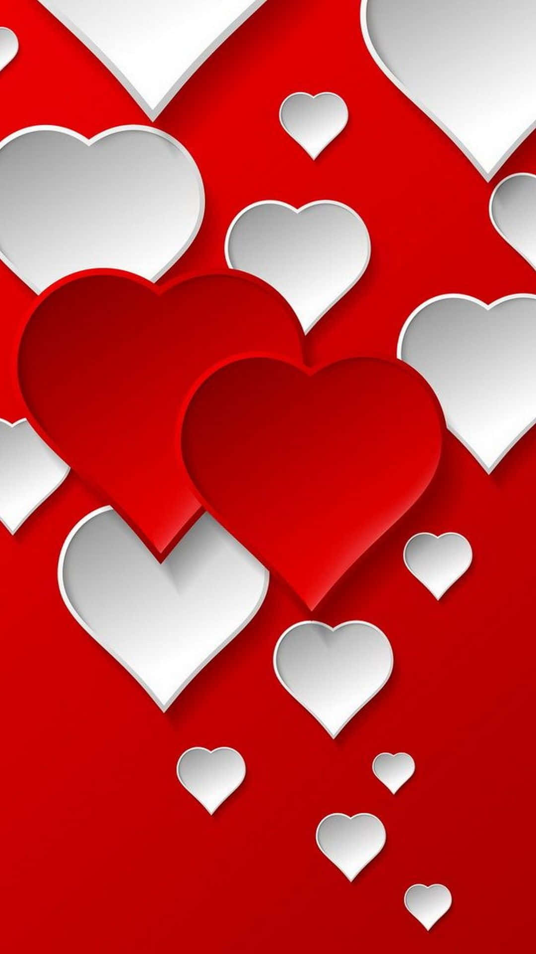 Valentines Day iPhone, red, white, Full HD Phone Wallpaper