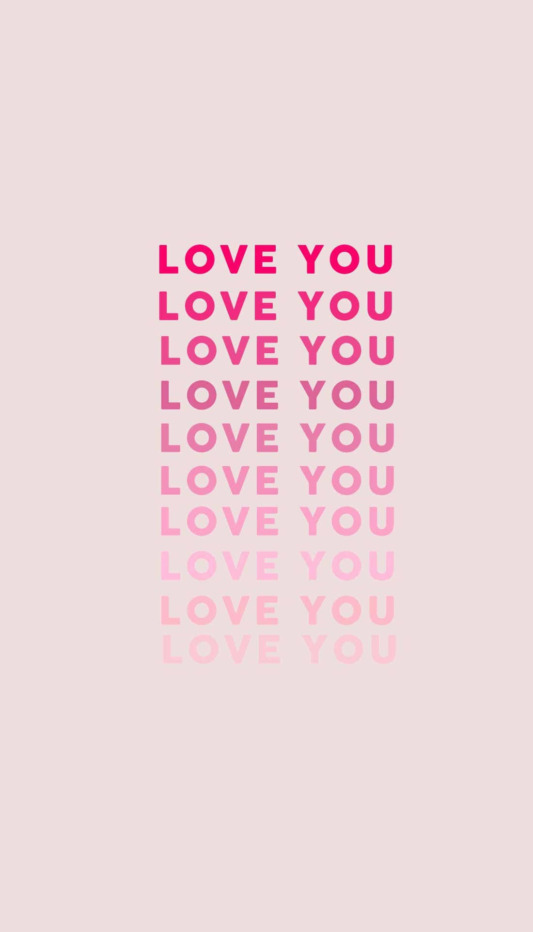 Valentines Day Phone, LOVE YOU, pink tones, Full HD Phone Wallpaper