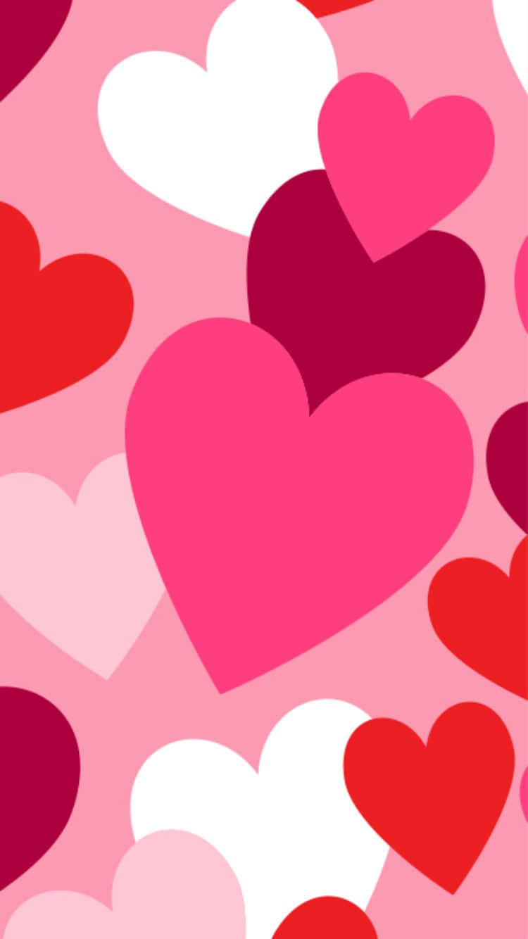 Valentines Day, iPhone, pink, HD Phone Wallpaper