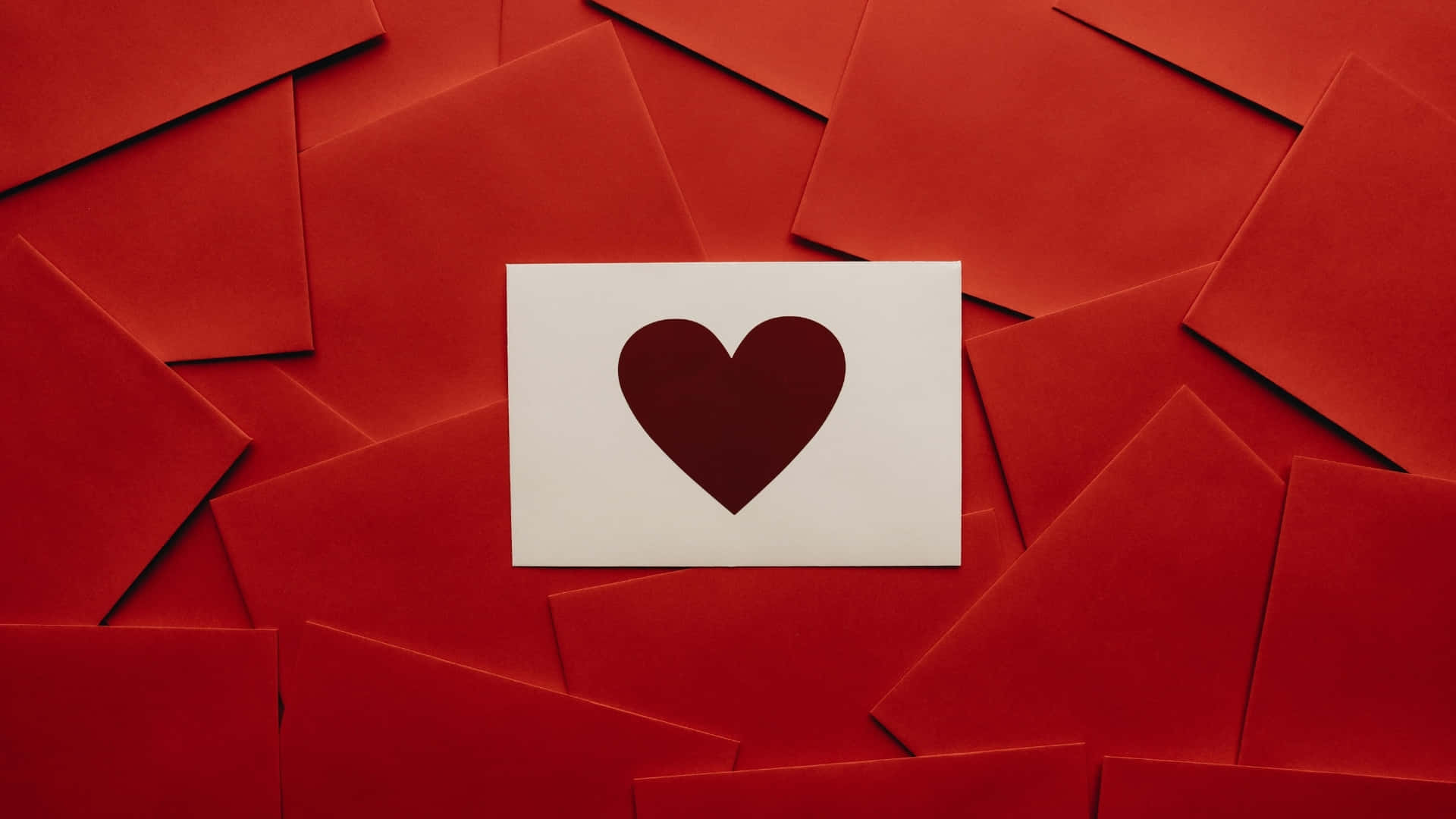 Valentines Day, heart card, white card, Full HD Desktop Wallpaper