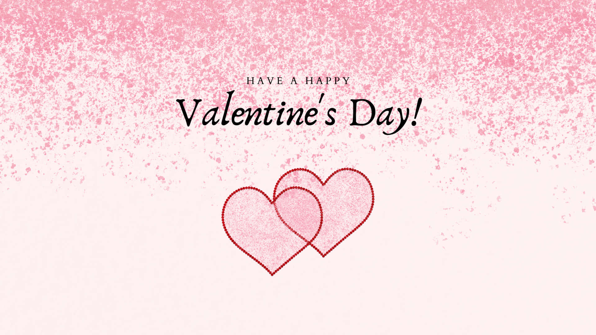 red dotted outlines, soft pink speckled background, Valentine's Day greeting, Full HD Desktop Wallpaper