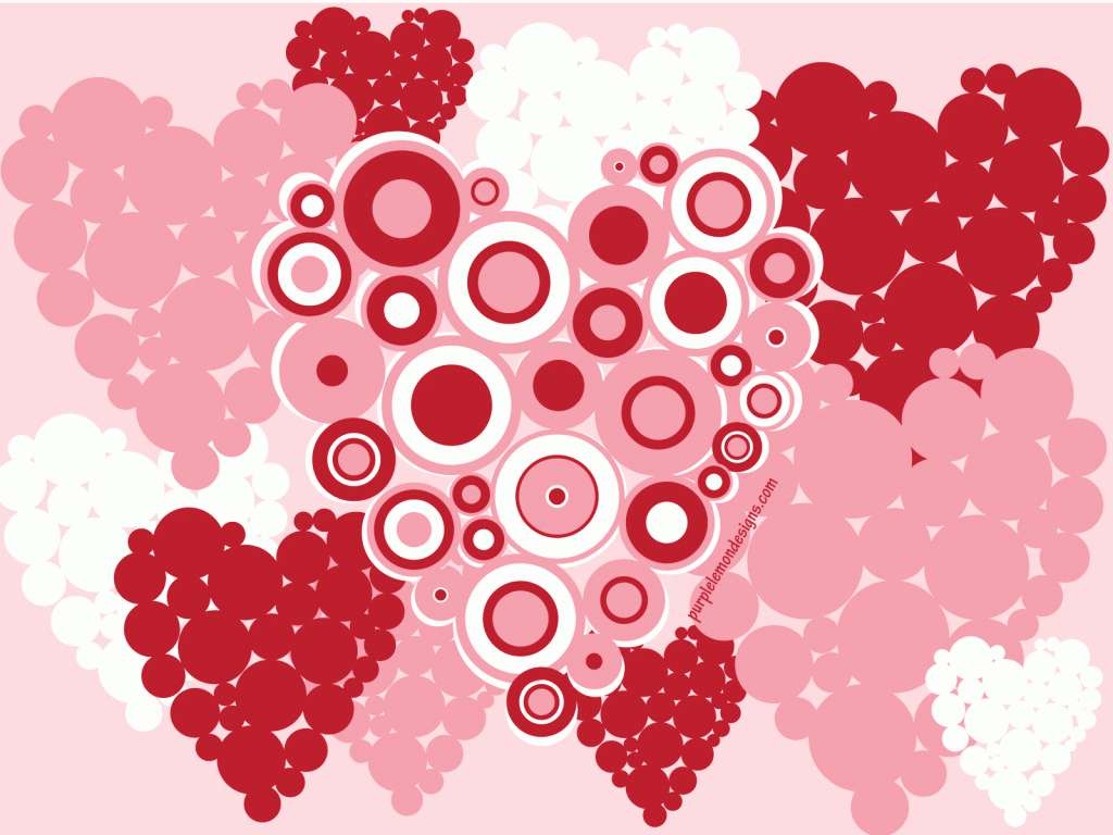 round art forms, Valentine's heart, desktop, SD Desktop Wallpaper