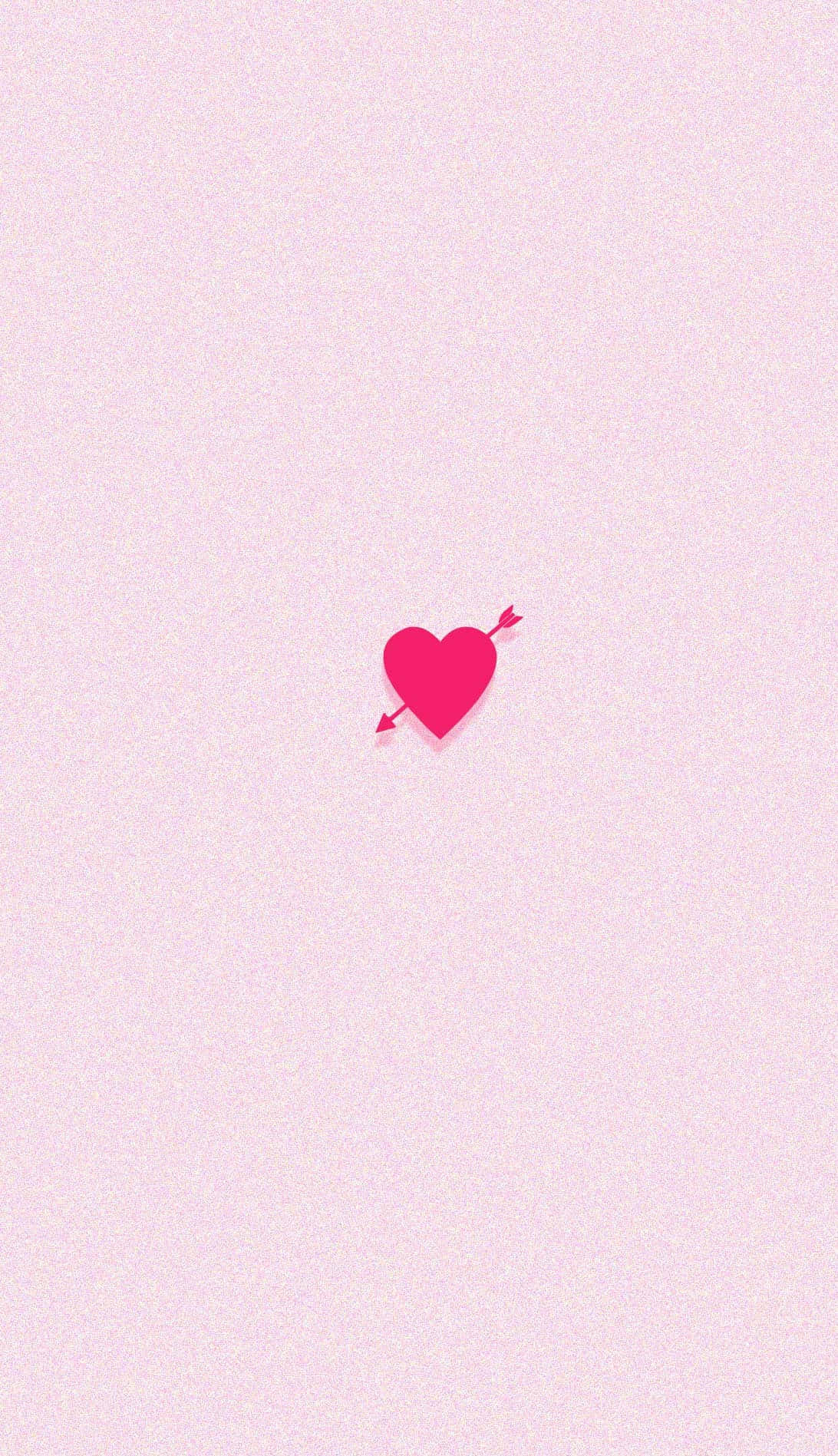 Valentine's Day Phone Arrow Heart, minimalist pink heart, tiny arrow, HD Phone Wallpaper