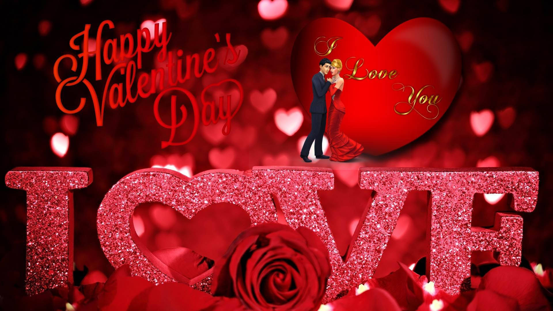 LOVE, couple embracing, heart, Full HD Desktop Wallpaper