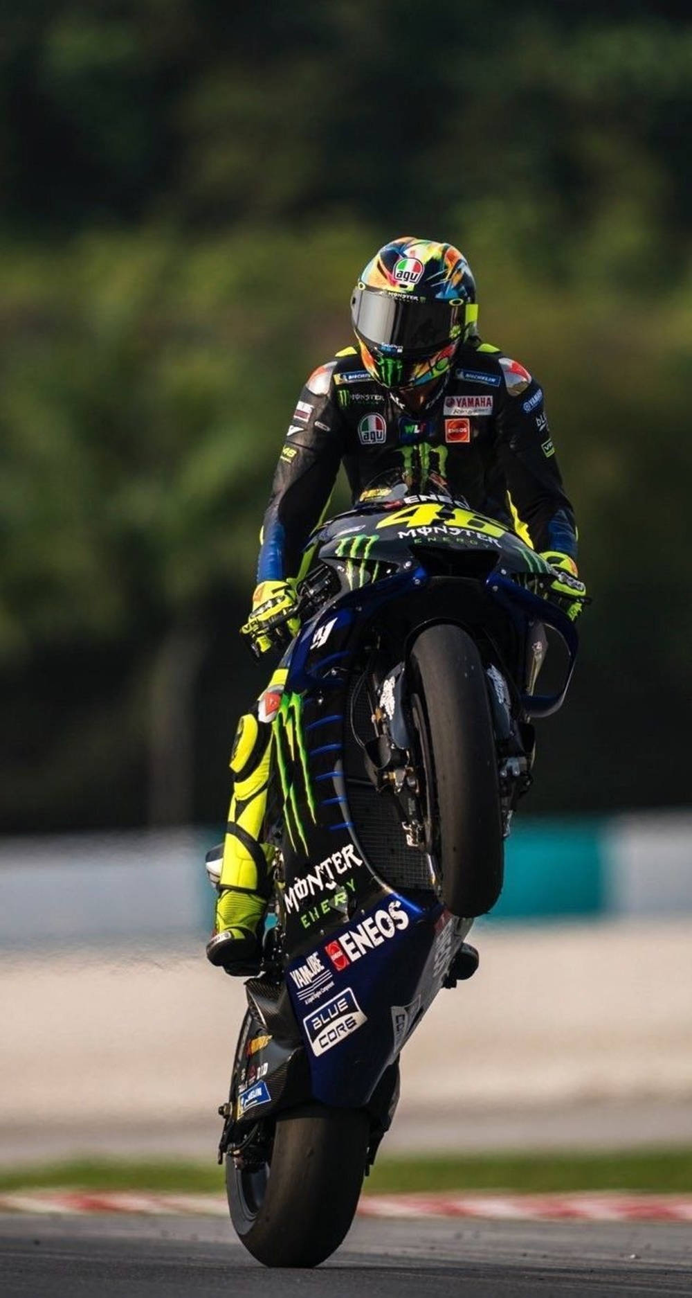 Valentino Rossi, motorcycle, track, HD Phone Wallpaper