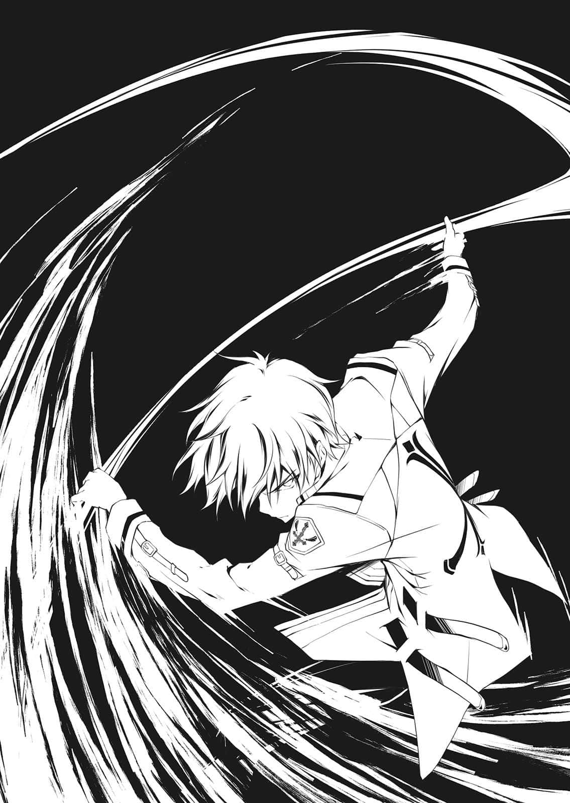 Vali Lucifer, anime warrior, swirling motion lines, HD Phone Wallpaper