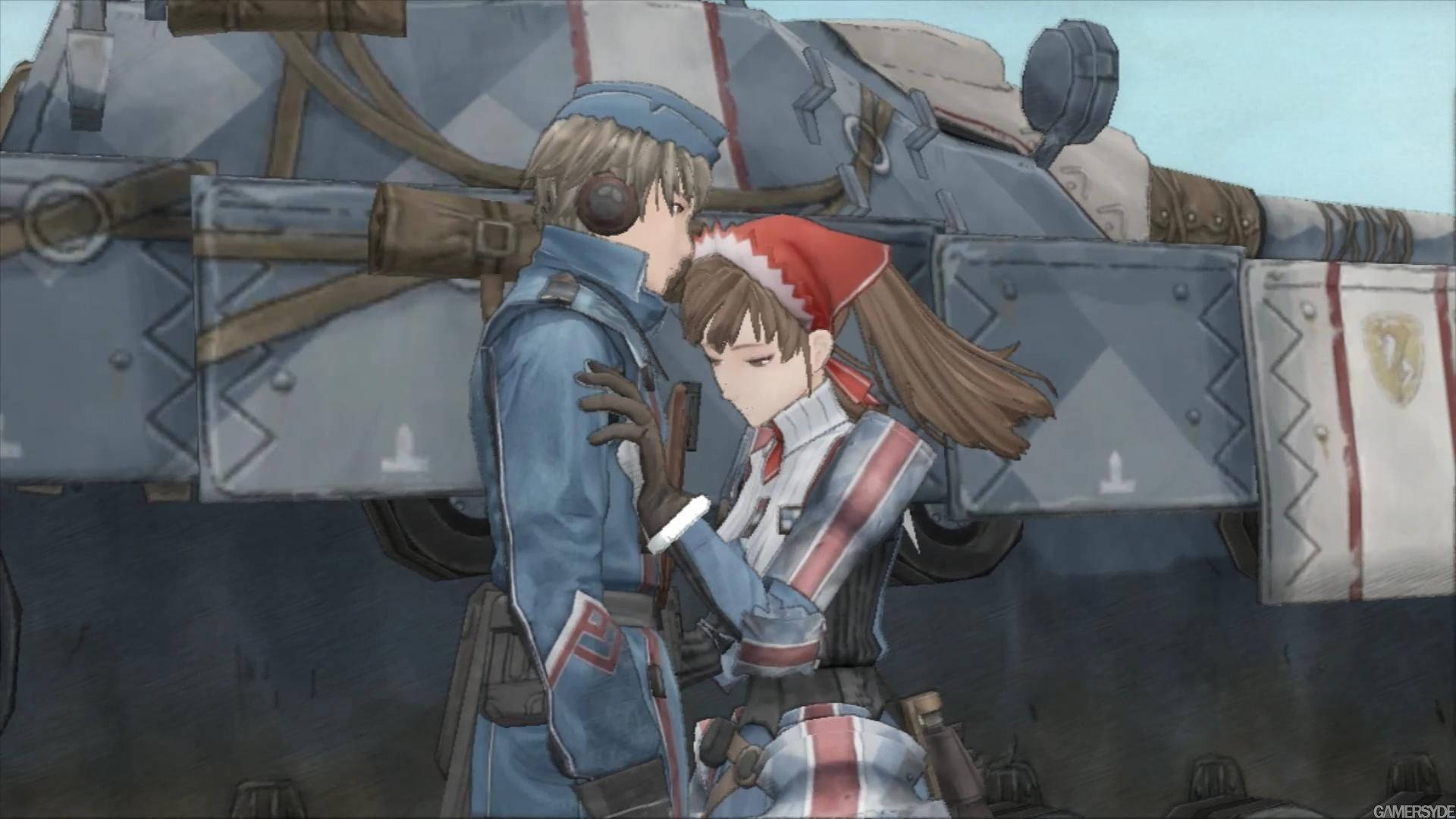 Valkyria Chronicles, blue and red uniforms, armored tank, Full HD Desktop Wallpaper