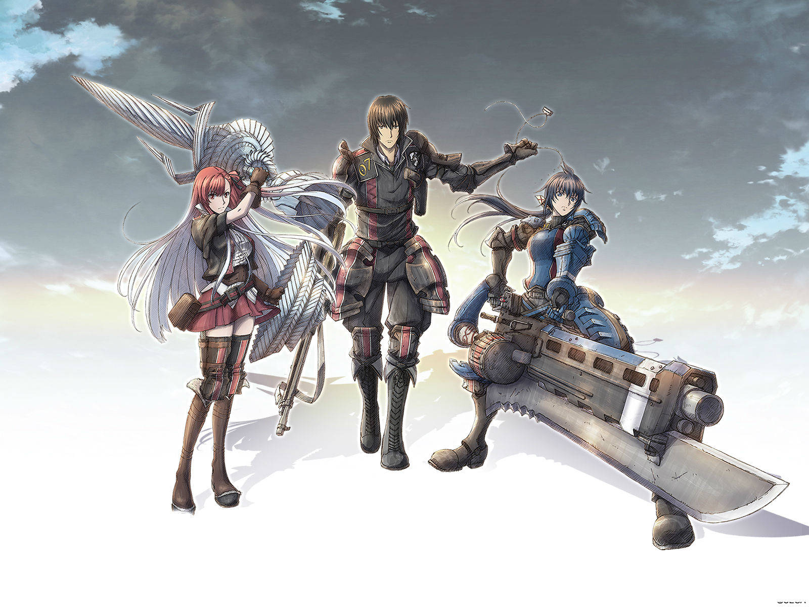 Valkyria Chronicles, anime-style warriors, giant weapons, HD Desktop Wallpaper