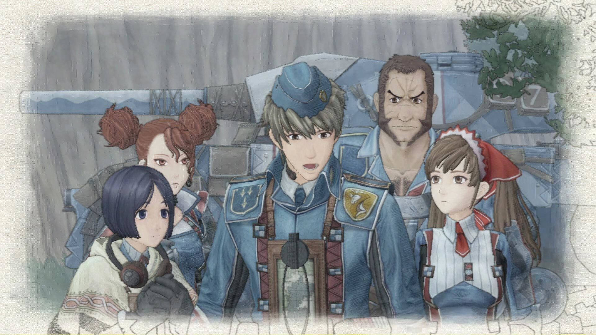 Valkyria Chronicles, main protagonists, anime characters, Full HD Desktop Wallpaper