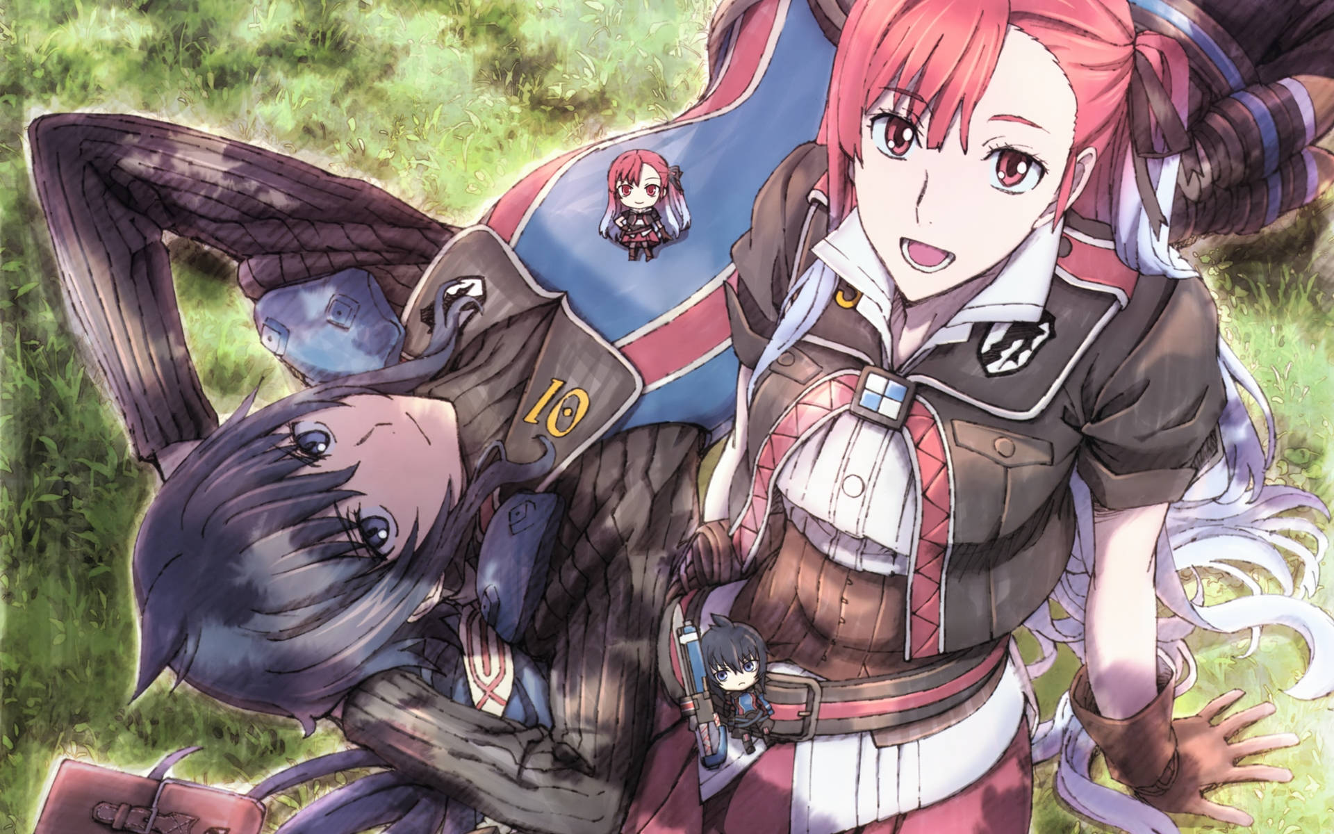 Valkyria Chronicles, anime girls, fantasy armor, Full HD Desktop Wallpaper