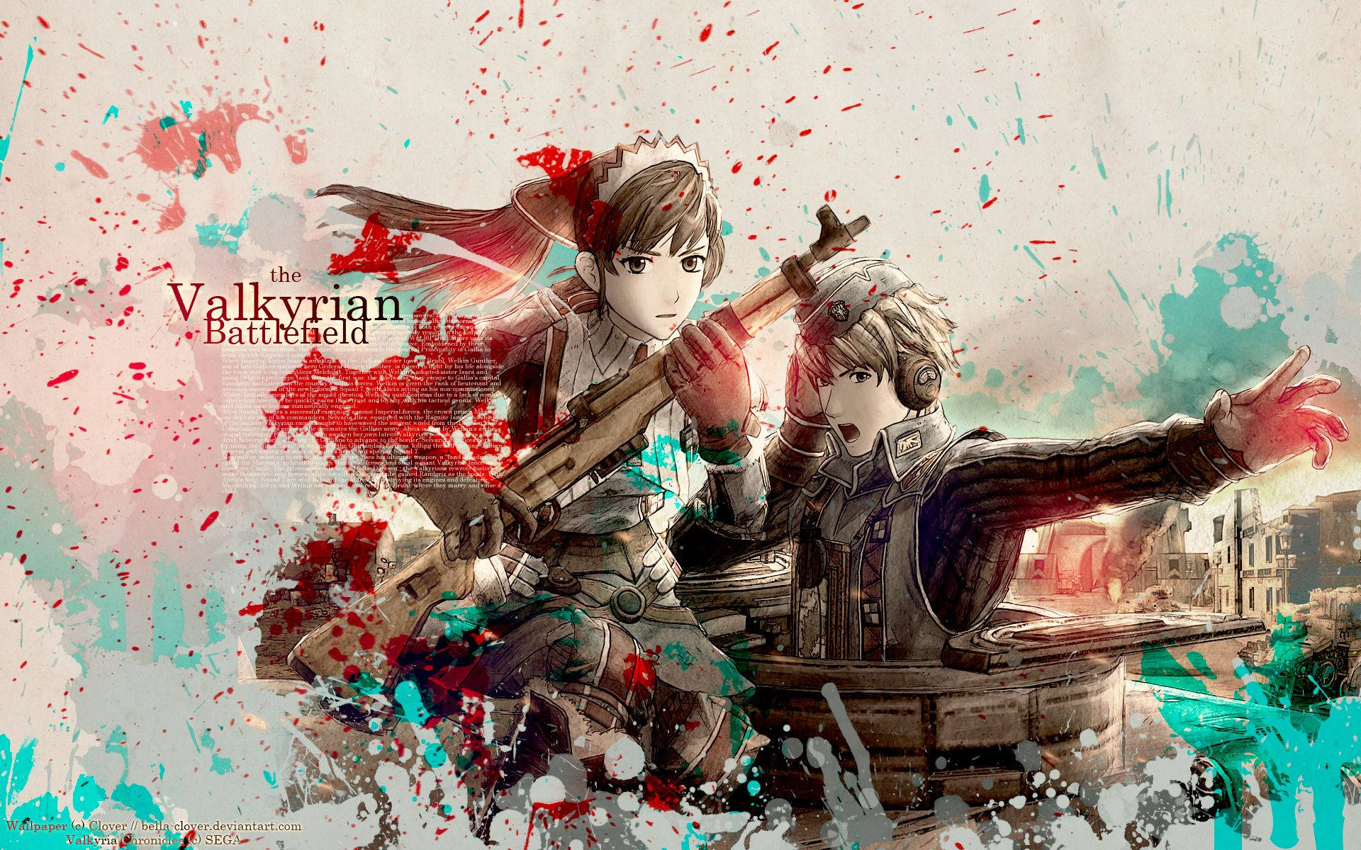 Valkyria Chronicles, battlefield, anime warriors, Full HD Desktop Wallpaper