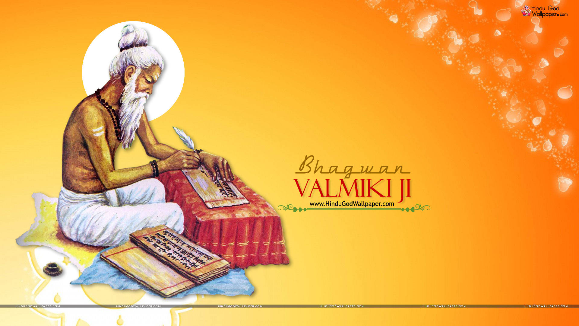 Valmiki, poem writing, sacred text, Full HD Desktop Wallpaper