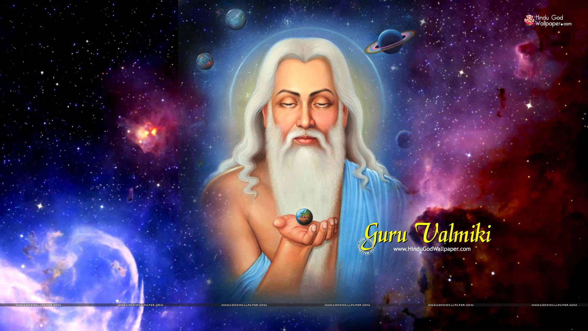Valmiki, cosmic nebula, stars, Full HD Desktop Wallpaper