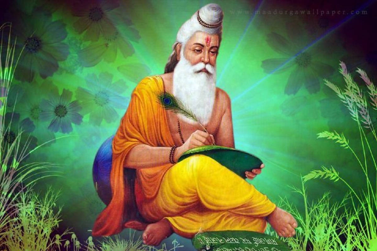 Valmiki, green book, glowing green light, SD Desktop Wallpaper
