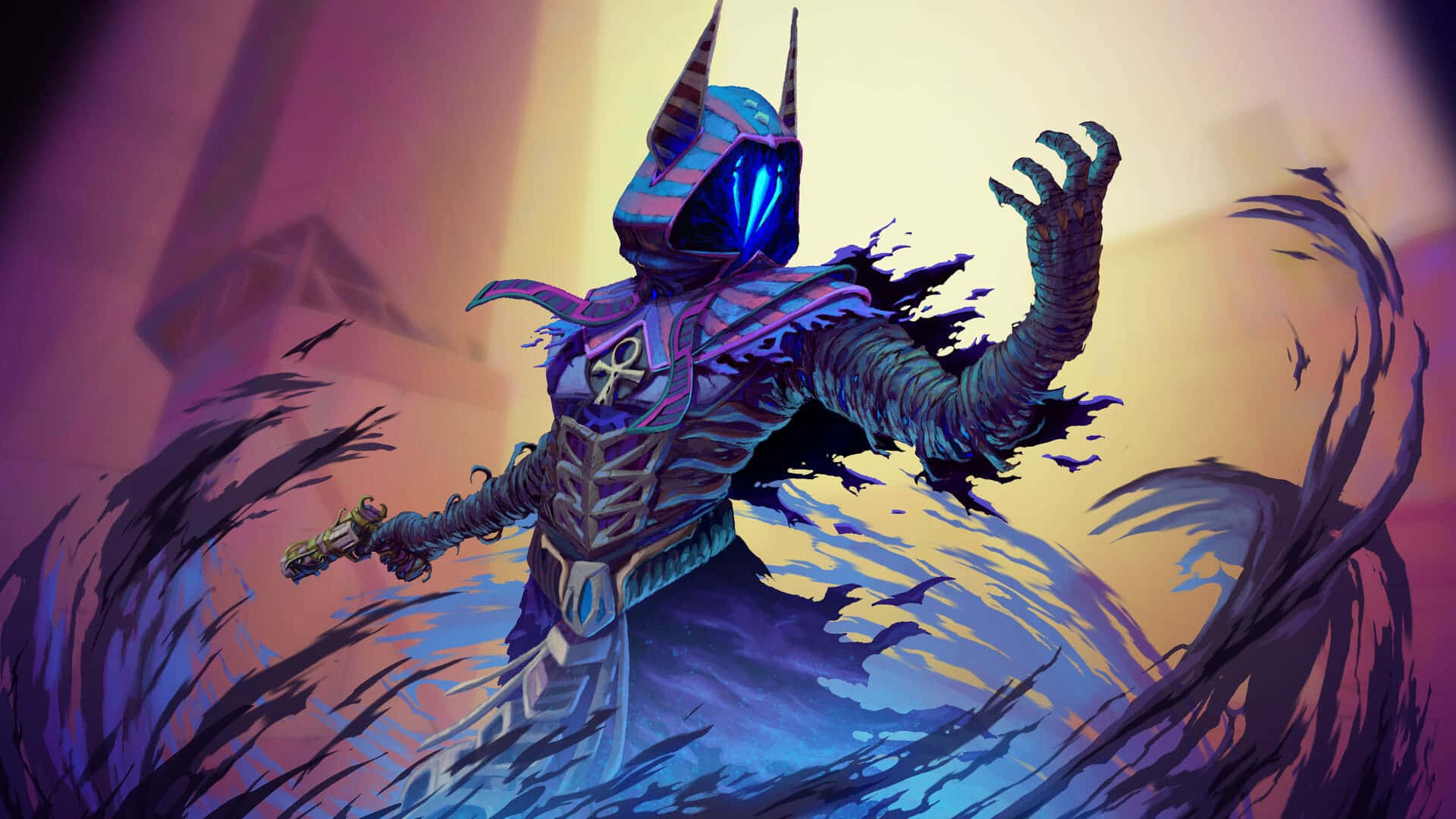 Valorant, 1920x1080, glowing blue eyes, Full HD Desktop Wallpaper