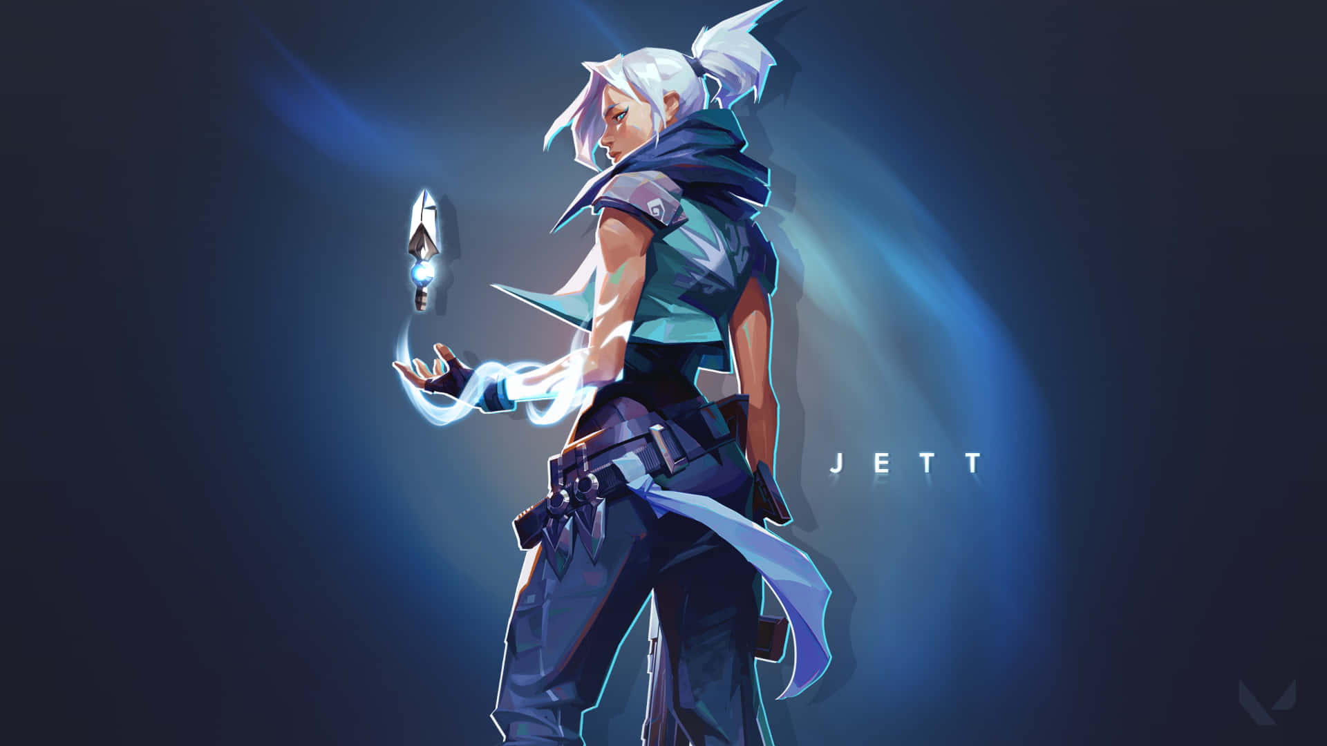 Valorant, 5v5 Shooter, white hair, Full HD Desktop Wallpaper
