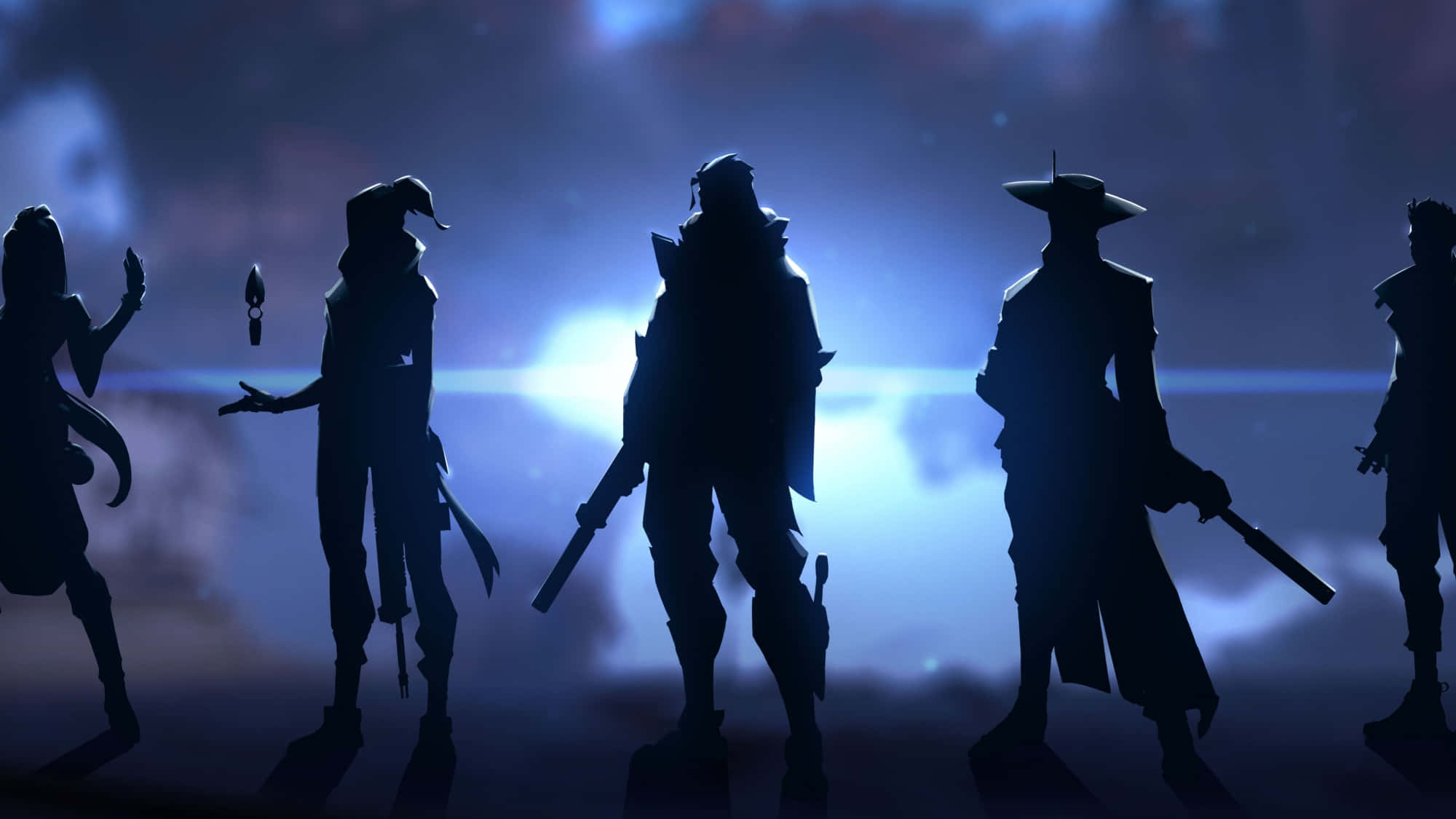 Valorant, silhouette, agents, Full HD Desktop Wallpaper