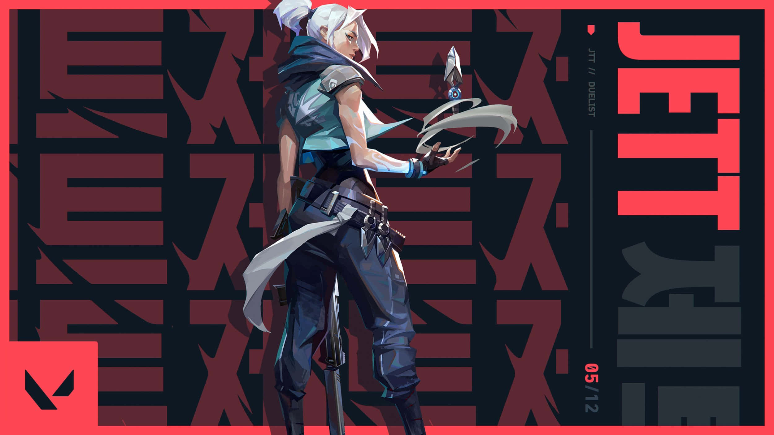 Valorant Ignition, anime character, white hair, Full HD Desktop Wallpaper
