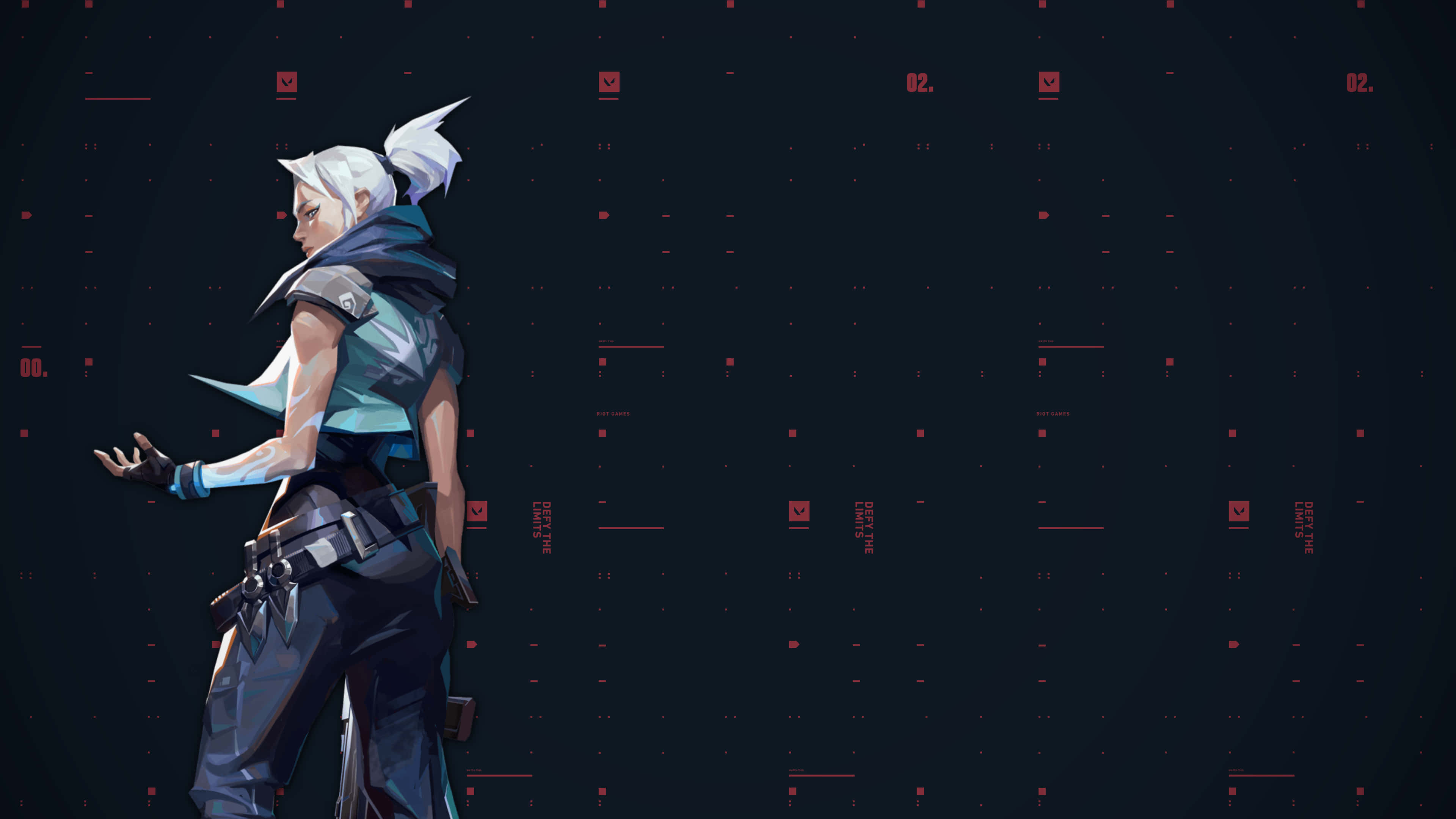 Valorant Ignition, white hair, futuristic gear, 4K Desktop Wallpaper