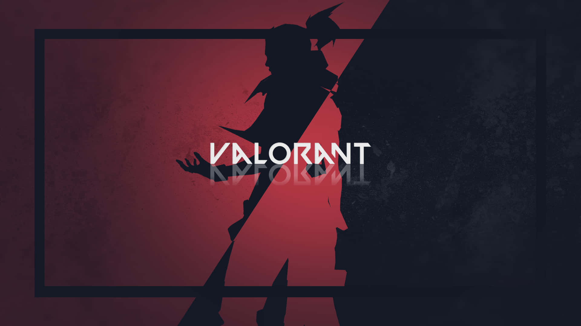 Valorant, Jett, silhouette, Full HD Desktop Wallpaper