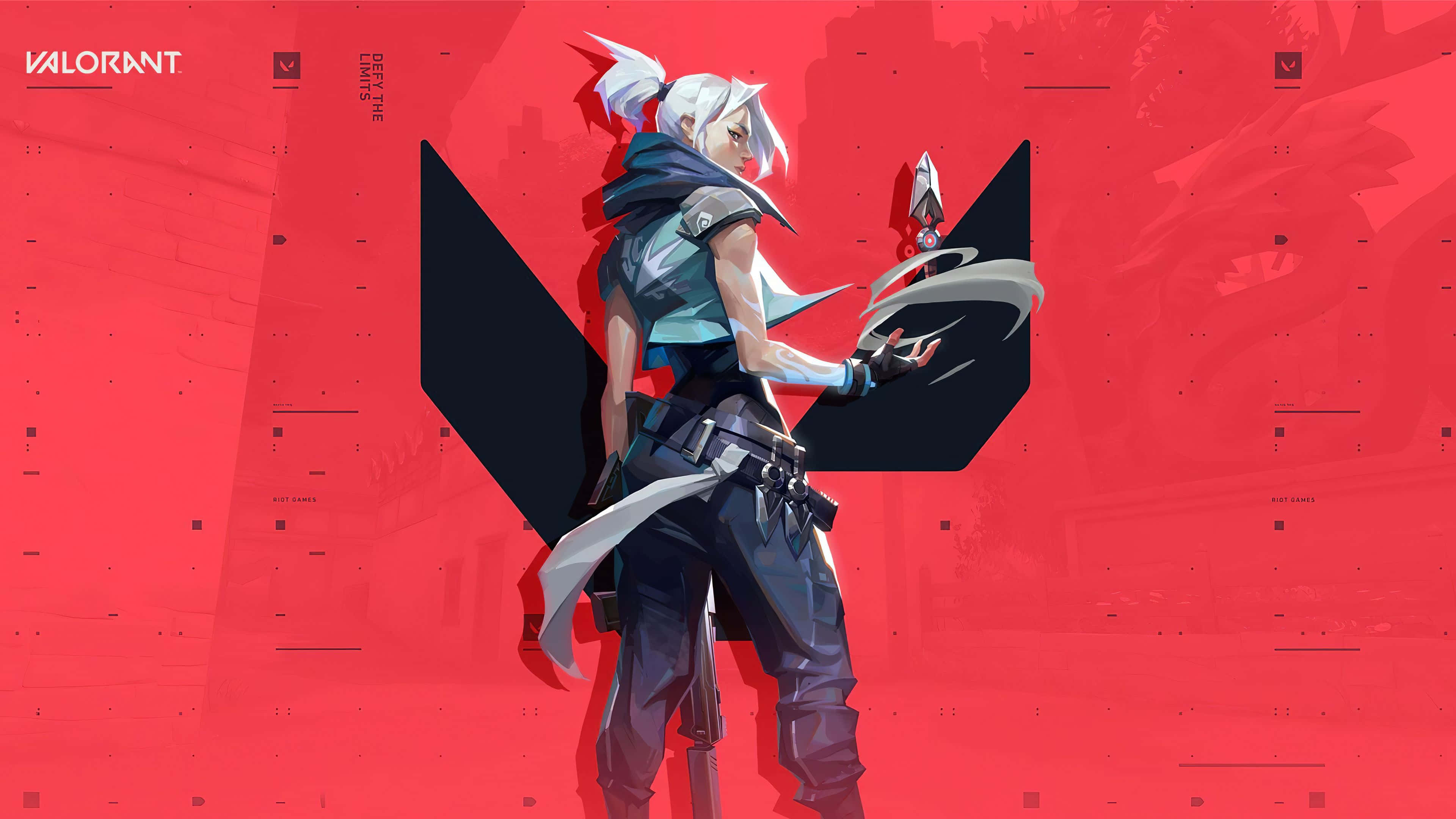 Jett, Valorant, anime character, 4K Desktop Wallpaper