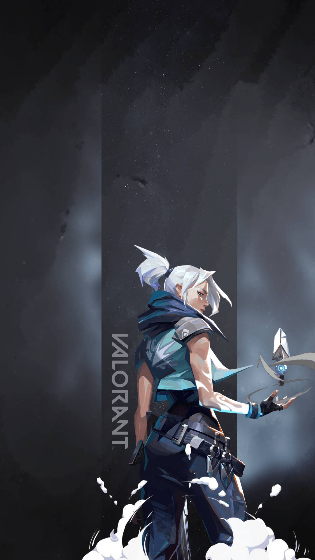 Valorant, Jett, white hair, Full HD Phone Wallpaper