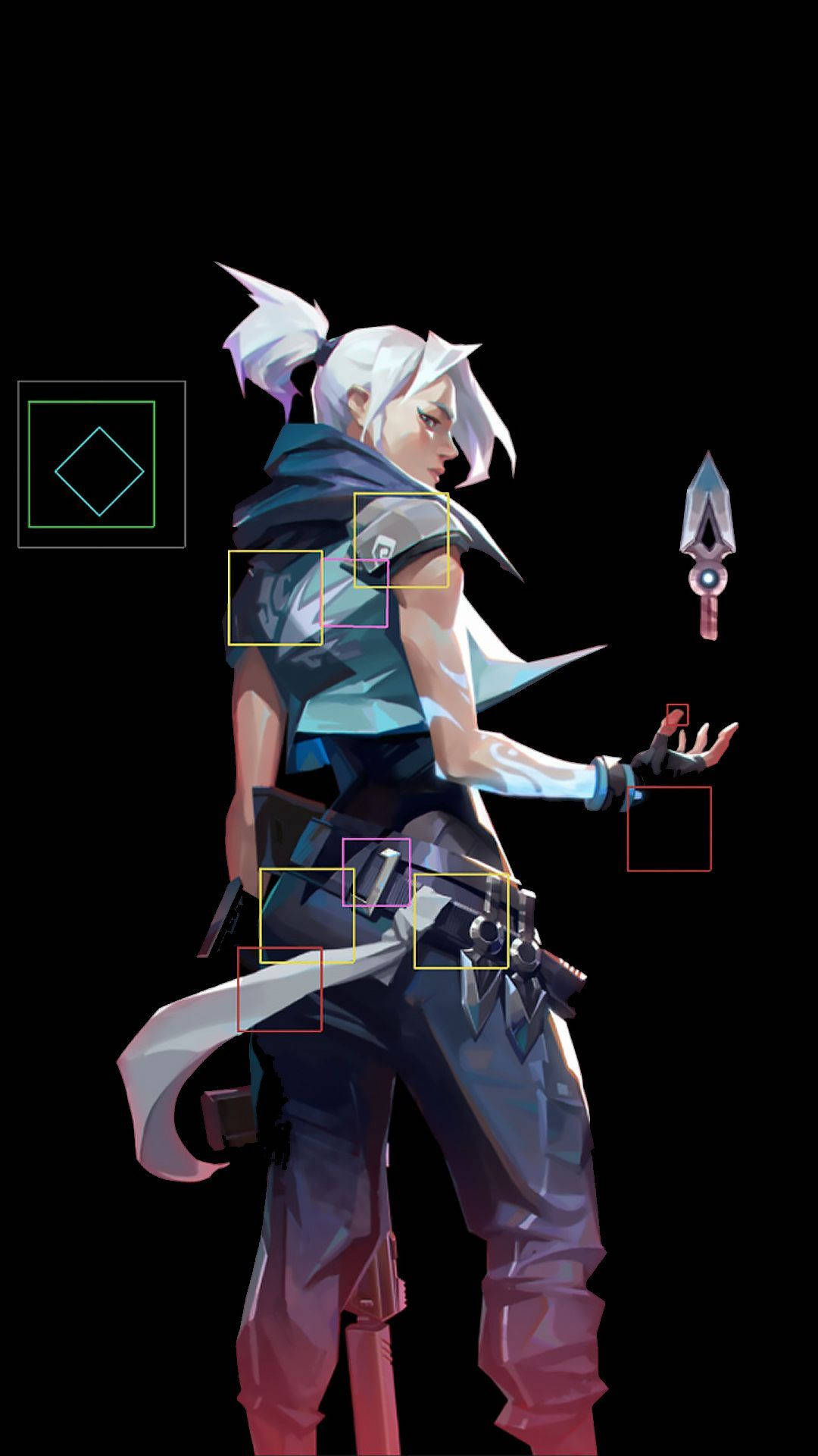 Valorant, Jett, killer dagger, Full HD Phone Wallpaper