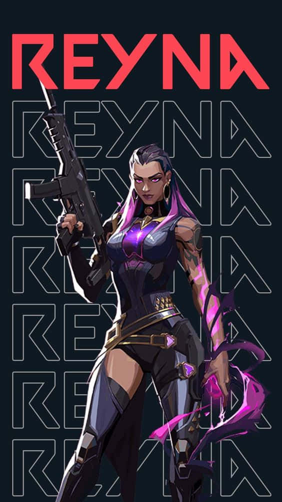 Valorant, Reyna, purple hair, SD Phone Wallpaper
