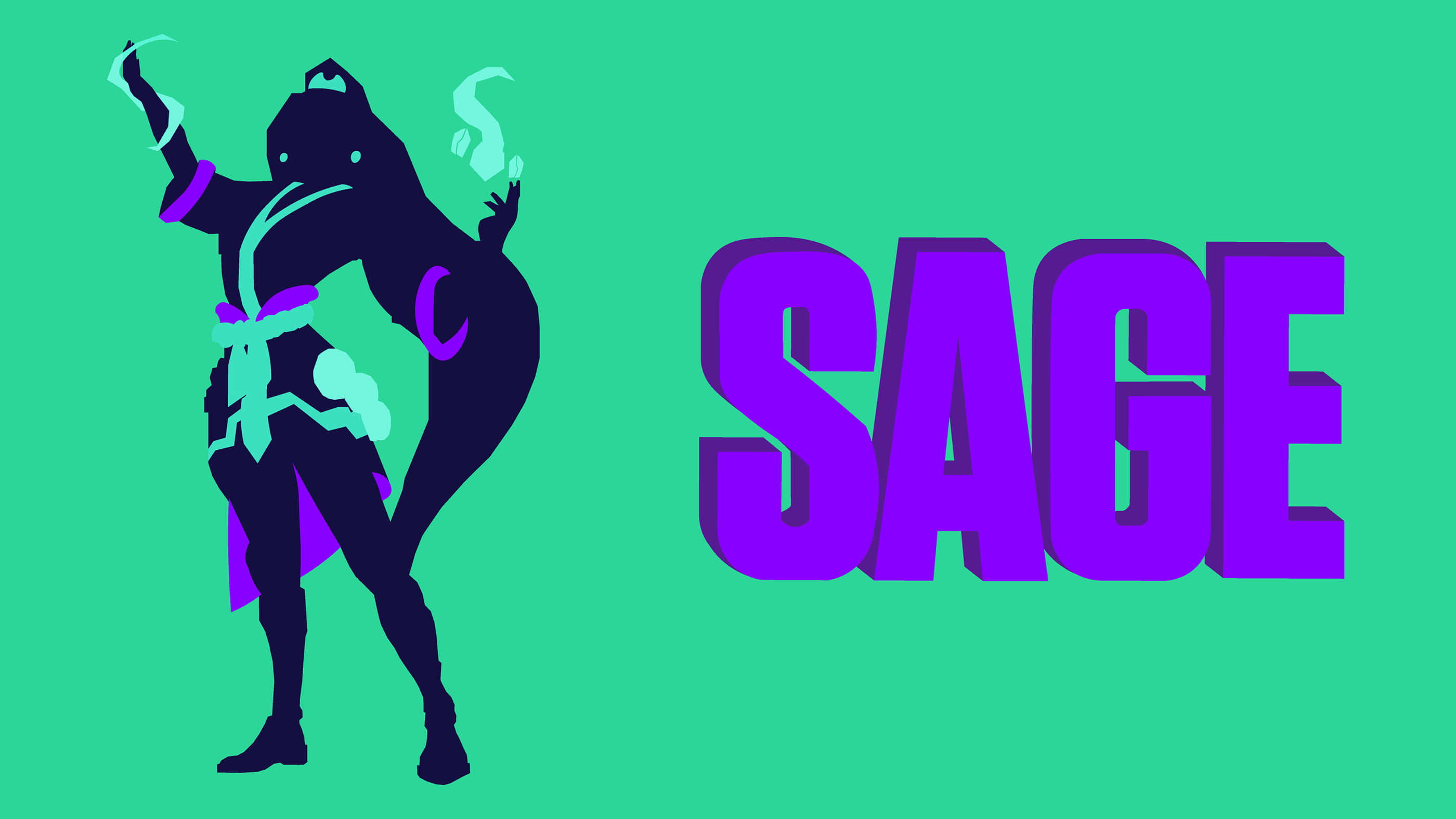 Valorant, Sage, purple, 2K Desktop Wallpaper