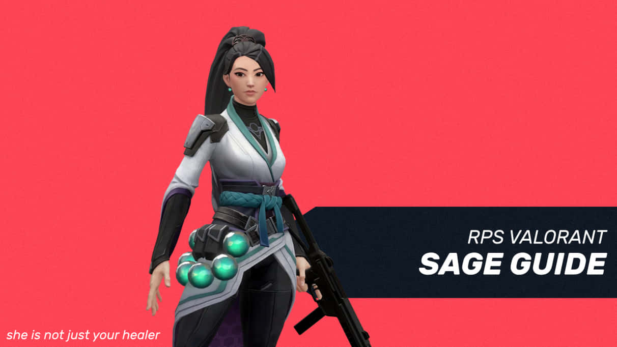 Valorant, Sage, rifle, SD Desktop Wallpaper