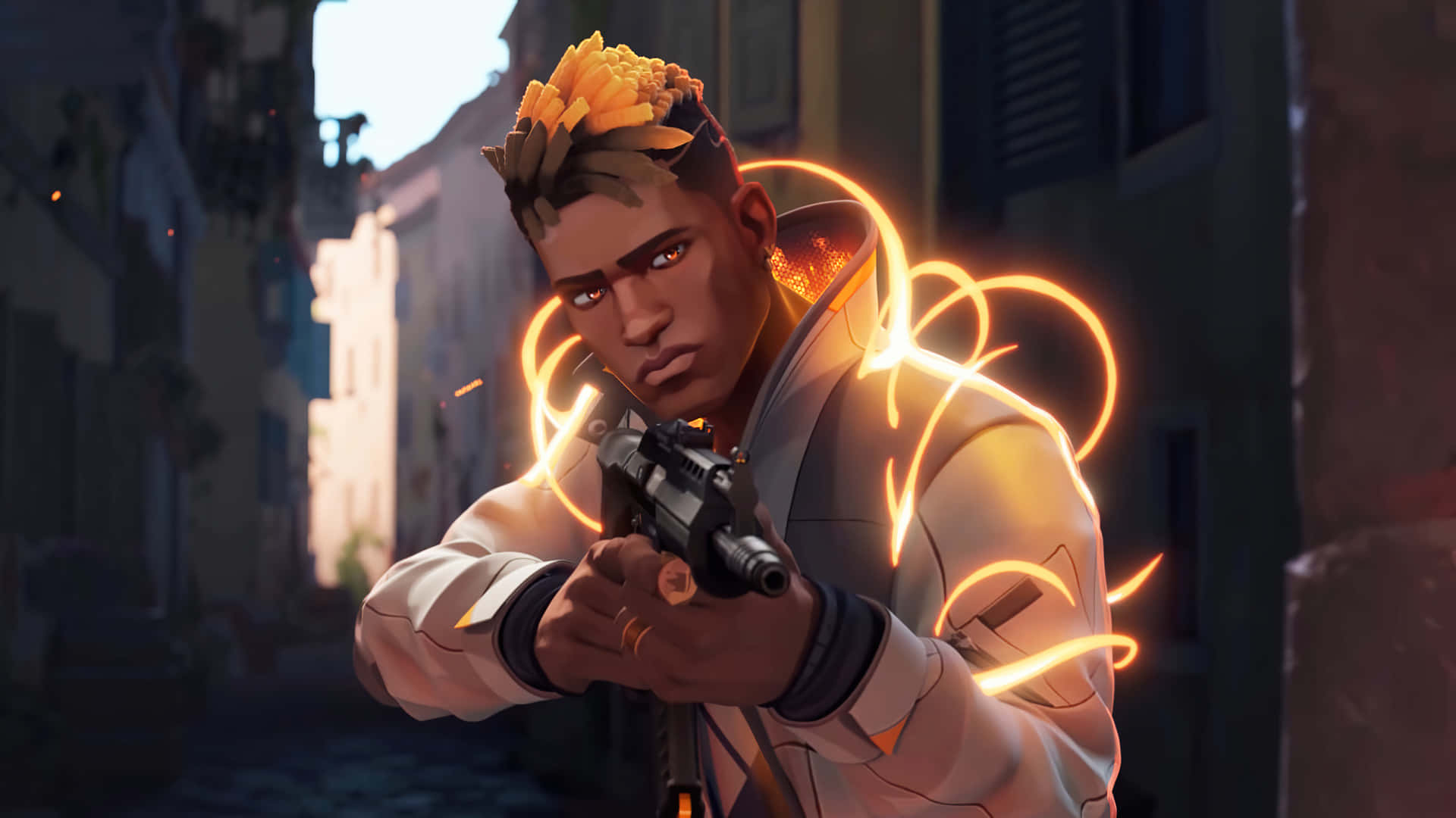 Valorant, agent, golden hair, Full HD Desktop Wallpaper