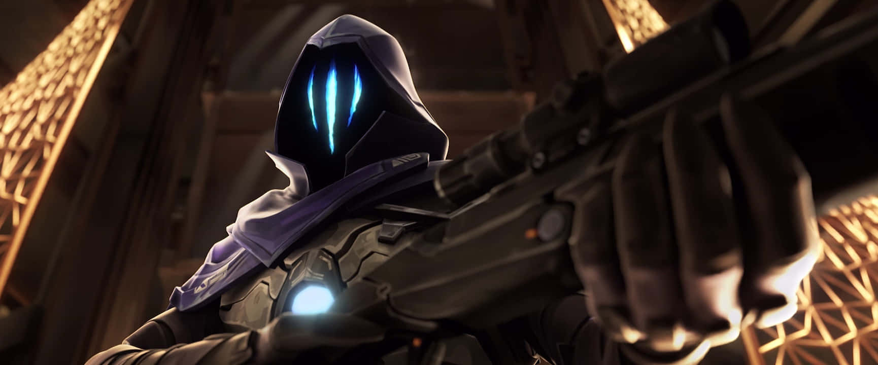 Valorant, agent, hooded futuristic warrior, HD Desktop Wallpaper