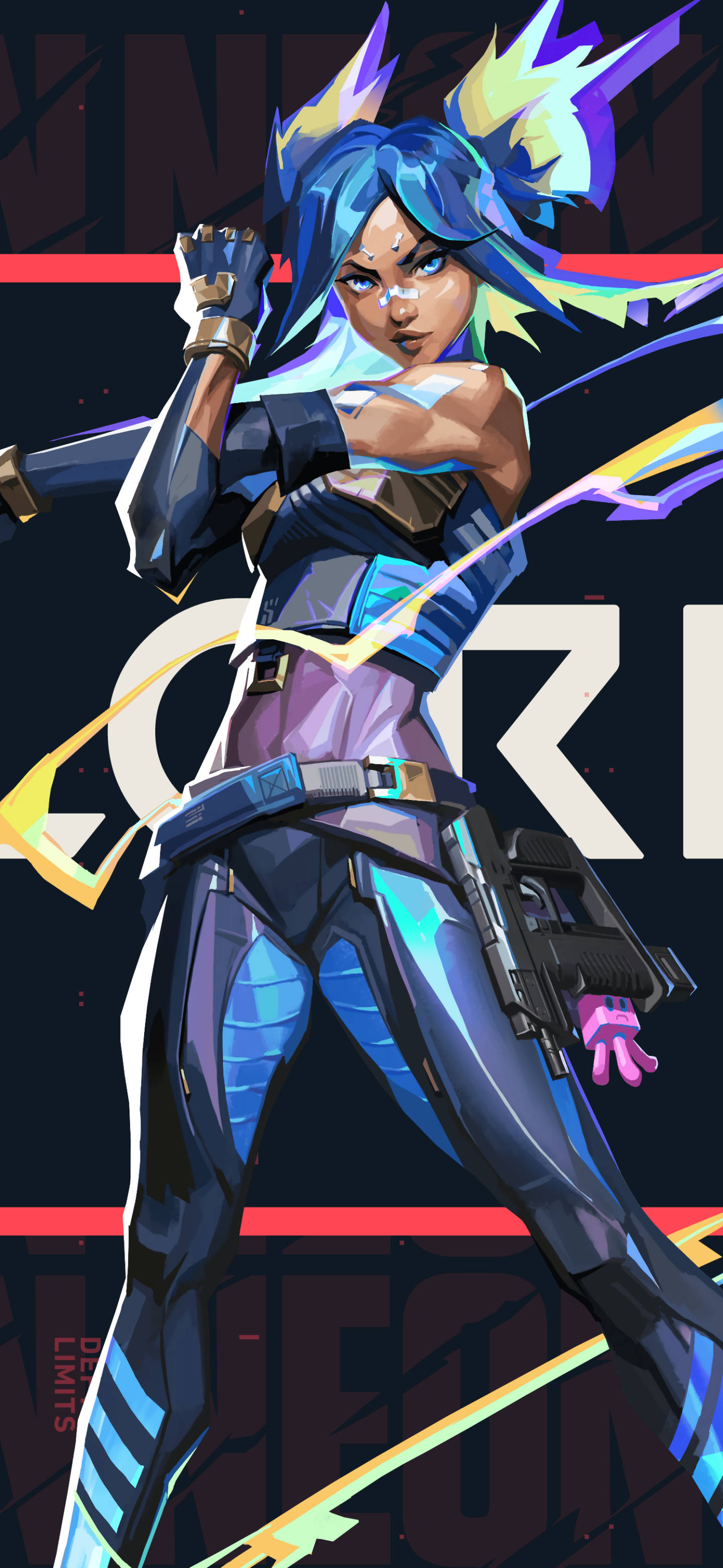 4K Gaming Phone, neon, Valorant, 2K Phone Wallpaper