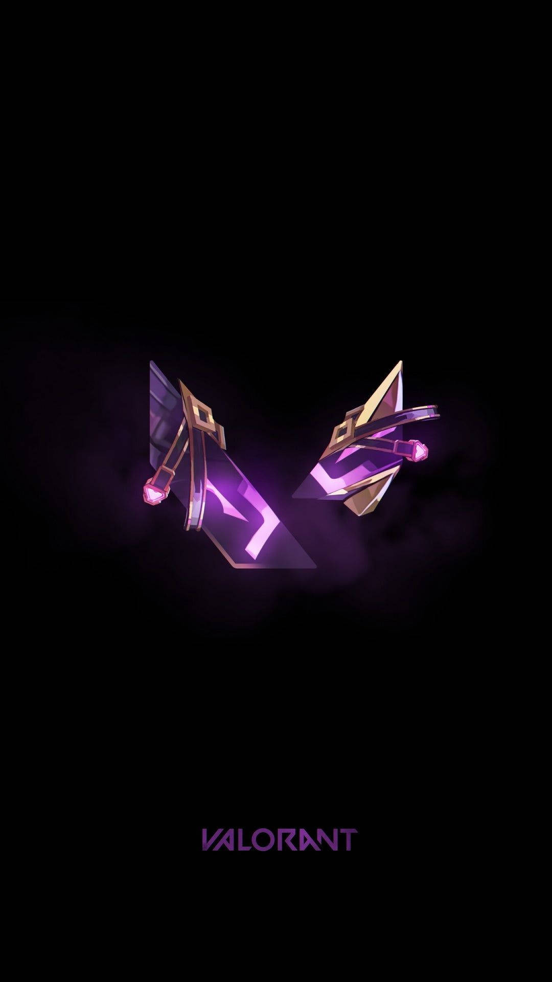Valorant, Purple Blade, glowing purple, Full HD Phone Wallpaper