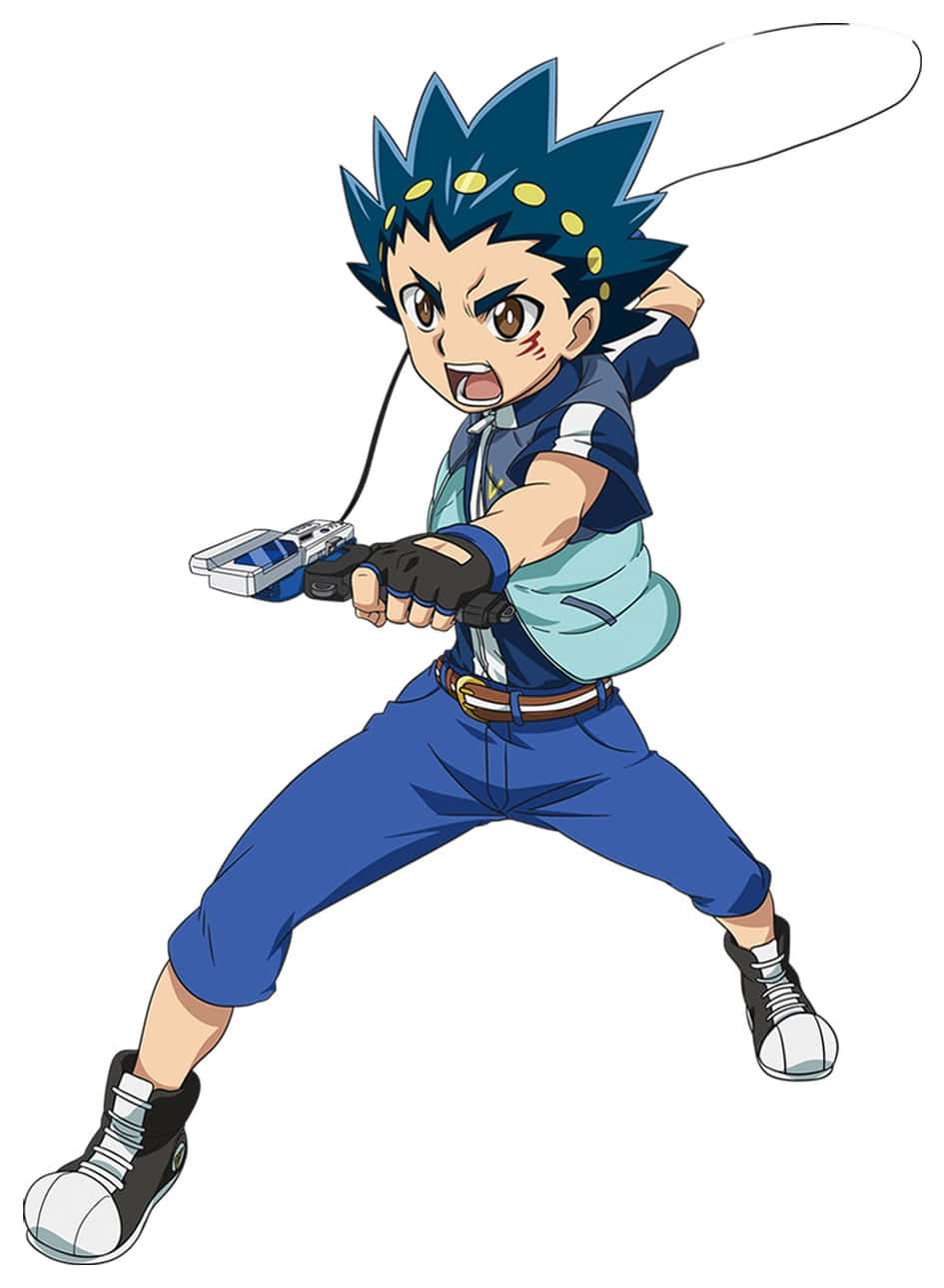 Valt Aoi, spiky blue hair, yellow dots, HD Phone Wallpaper