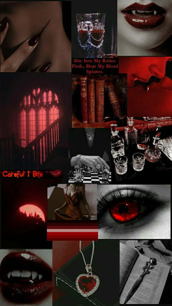vampire beauty, mysterious aura, dark gothic collage, SD Phone Wallpaper