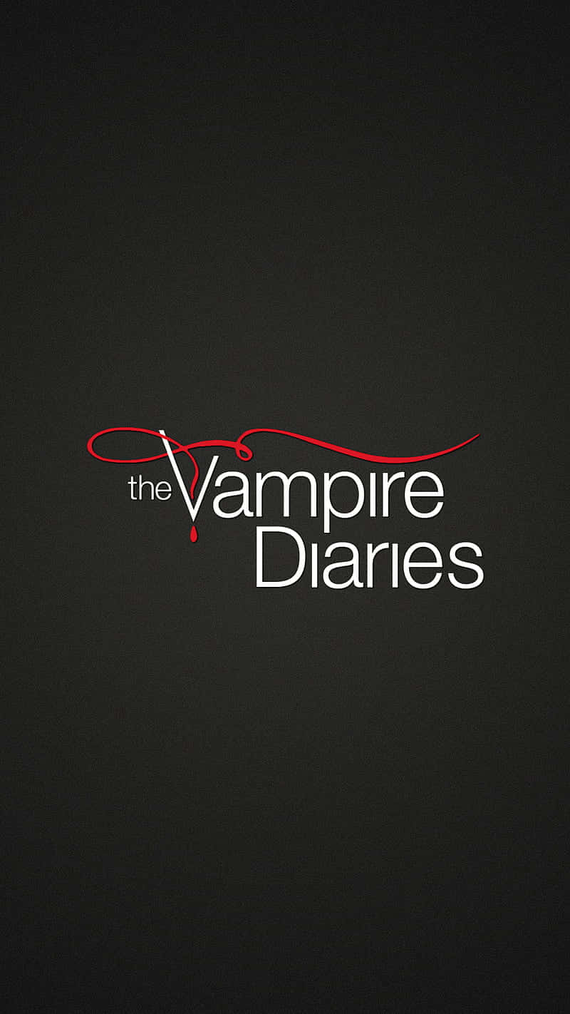 The Vampire Diaries, iPhone, white text, HD Phone Wallpaper