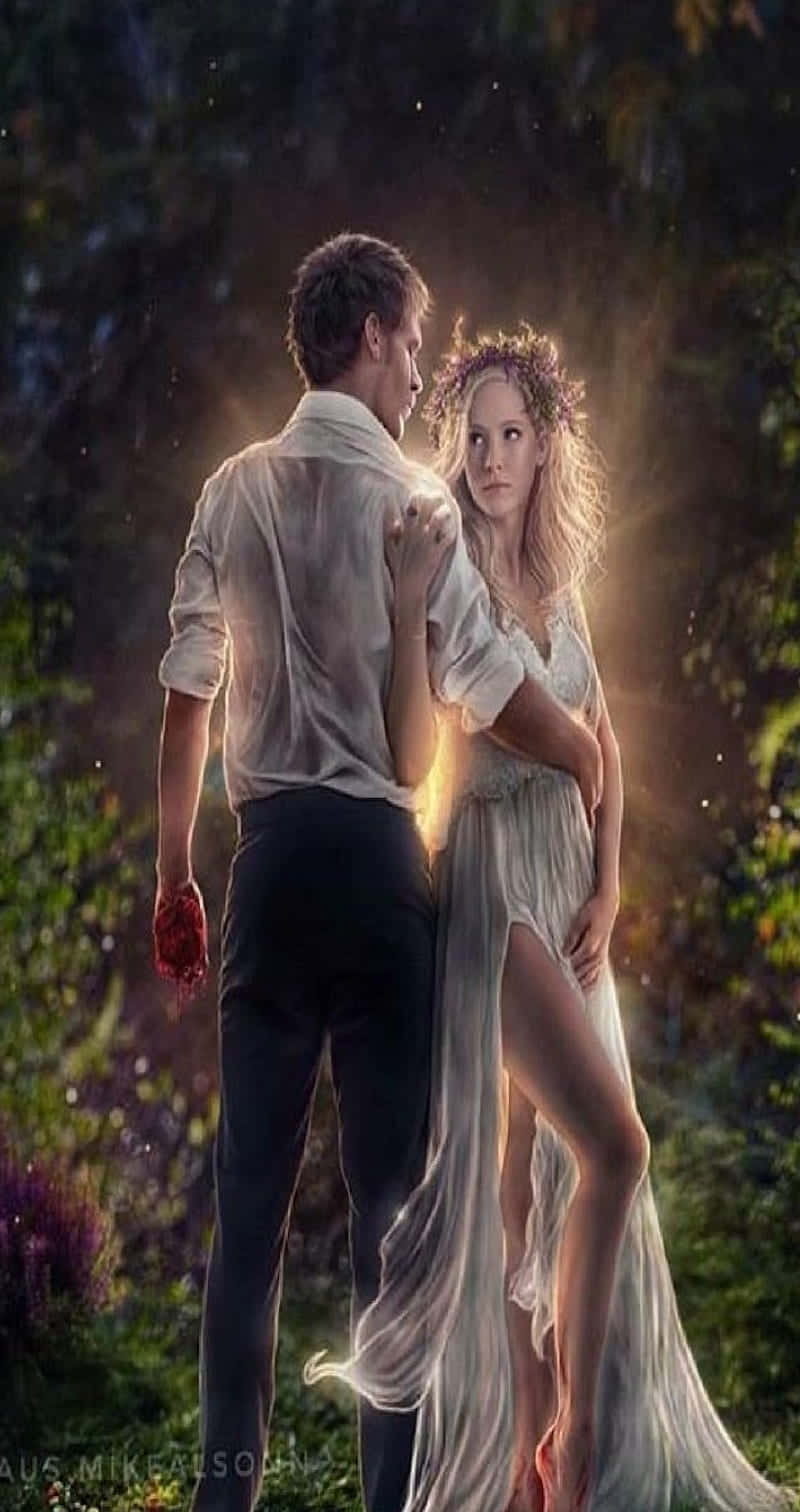The Vampire Diaries, iPhone, sunlit forest, HD Phone Wallpaper