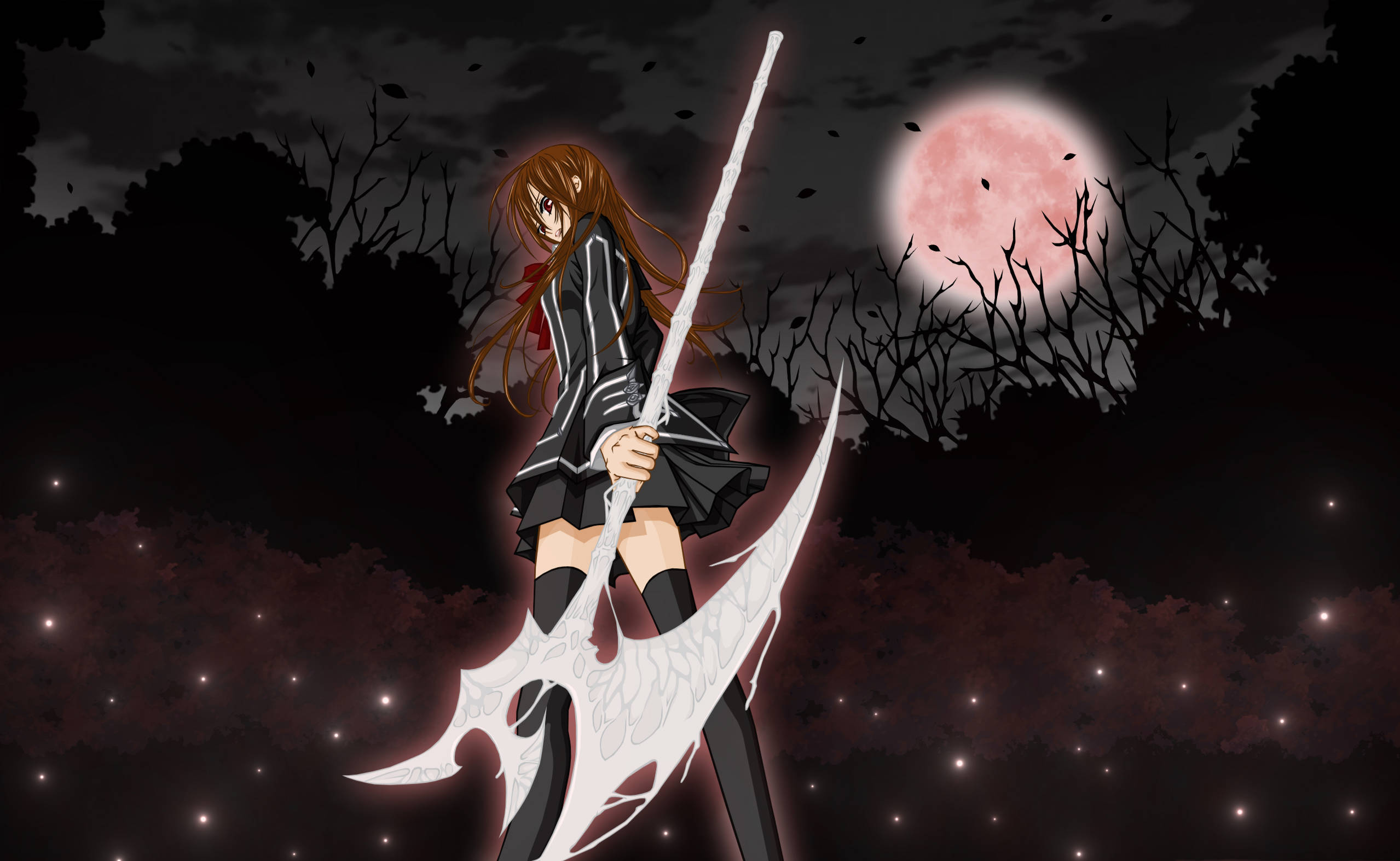 Vampire Knight, Yuki, glowing white sword, Full HD Desktop Wallpaper