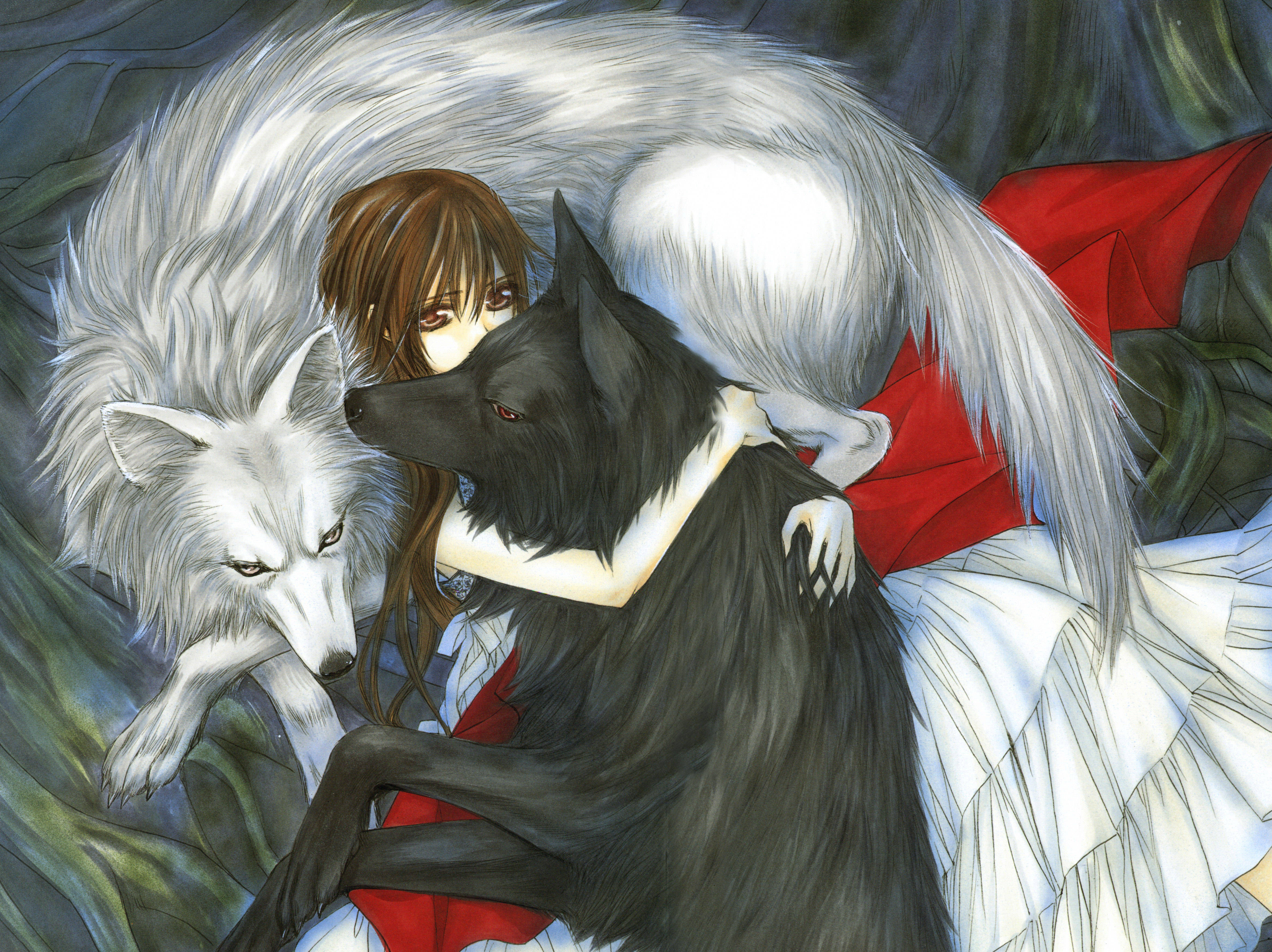 Vampire Knight, Yuki, wolves, 4K Desktop Wallpaper