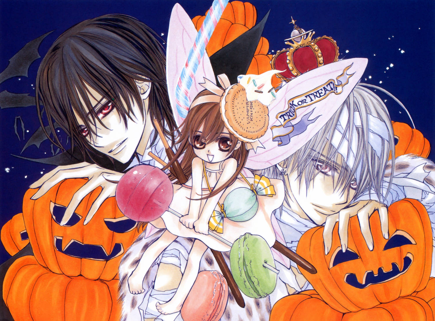 Vampire Knight, Halloween, anime characters, HD Desktop Wallpaper