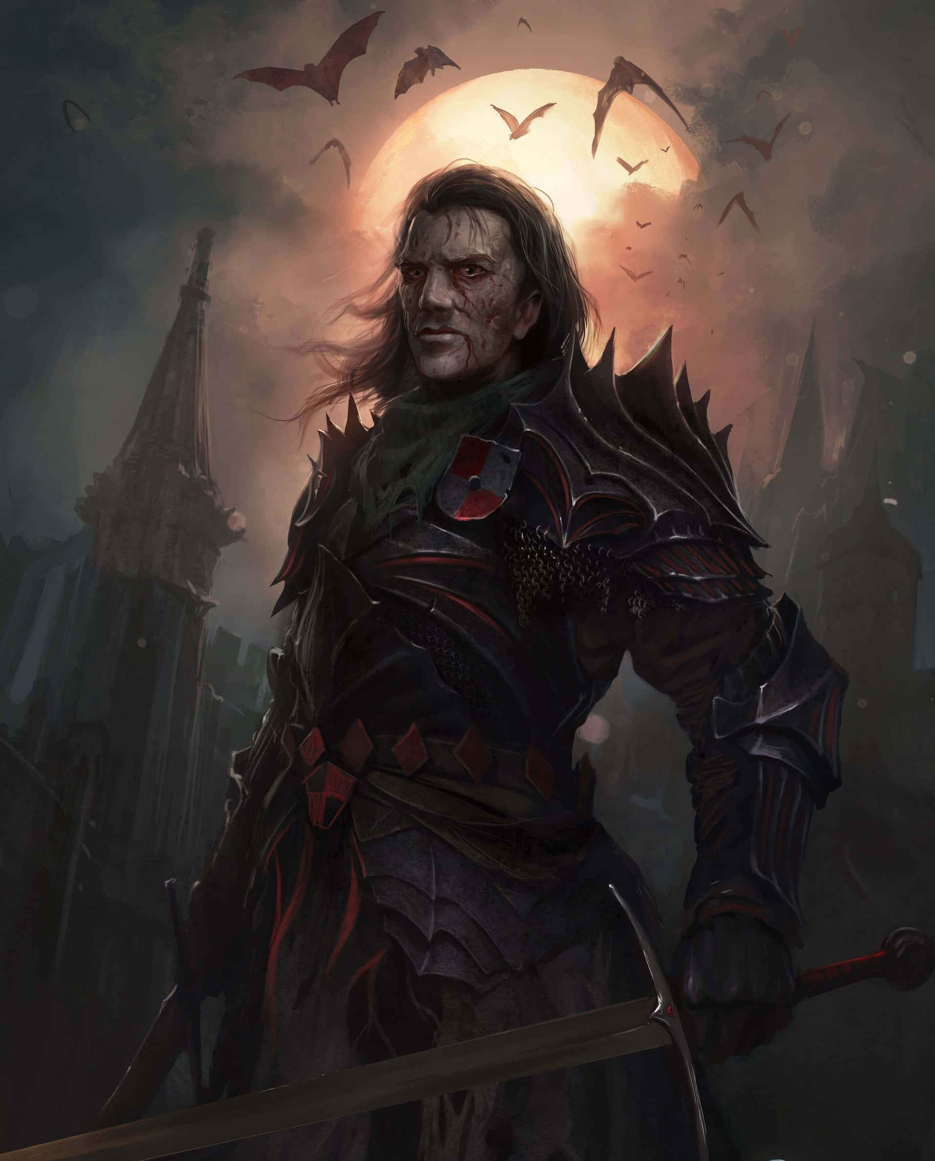 Vampire Lord, 1915 x 2378, gothic castle, Full HD Phone Wallpaper