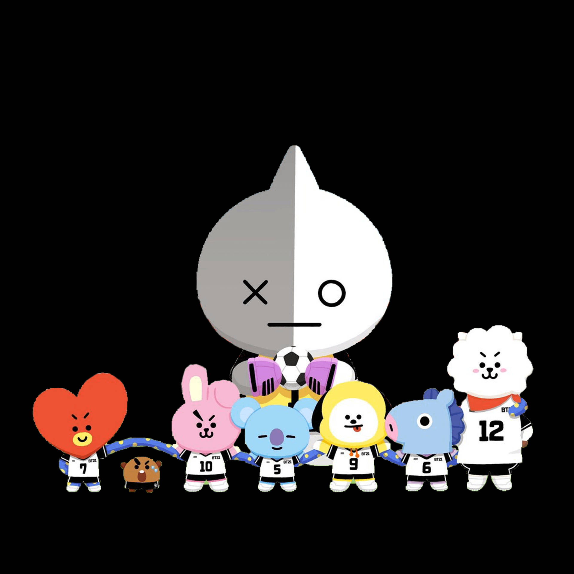 Van BT21, BT21, football team, Full HD Desktop Wallpaper