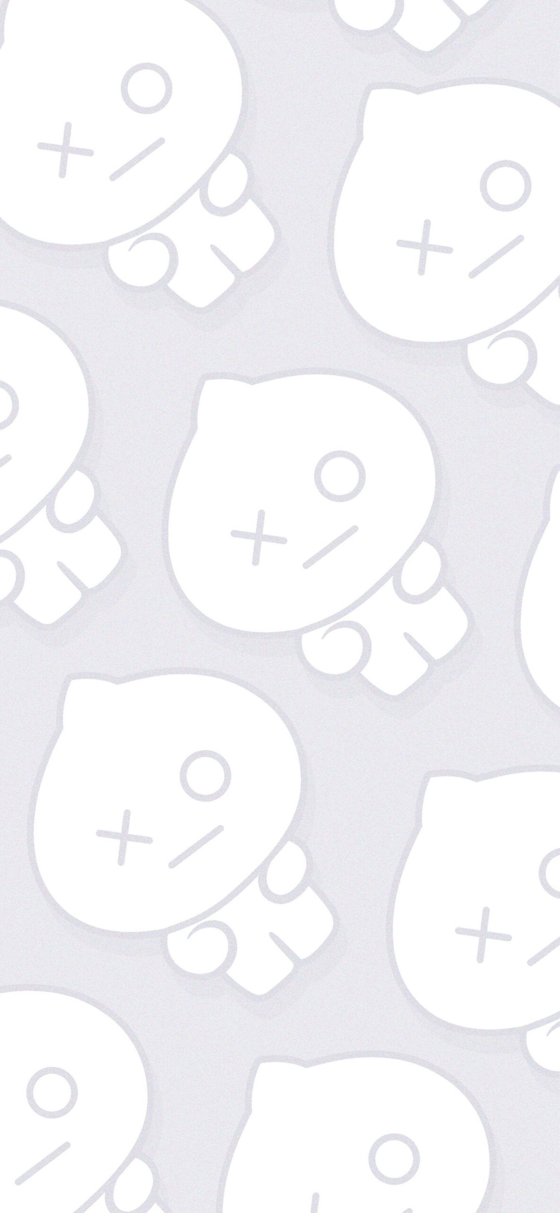 White Van BT21, BT21, white cat faces, 4K Phone Wallpaper