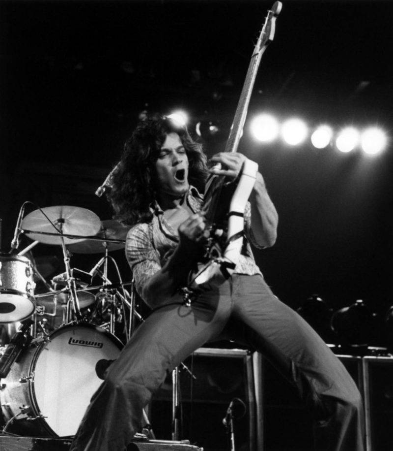 Van Halen, rock guitarist, wild hair, SD Phone Wallpaper