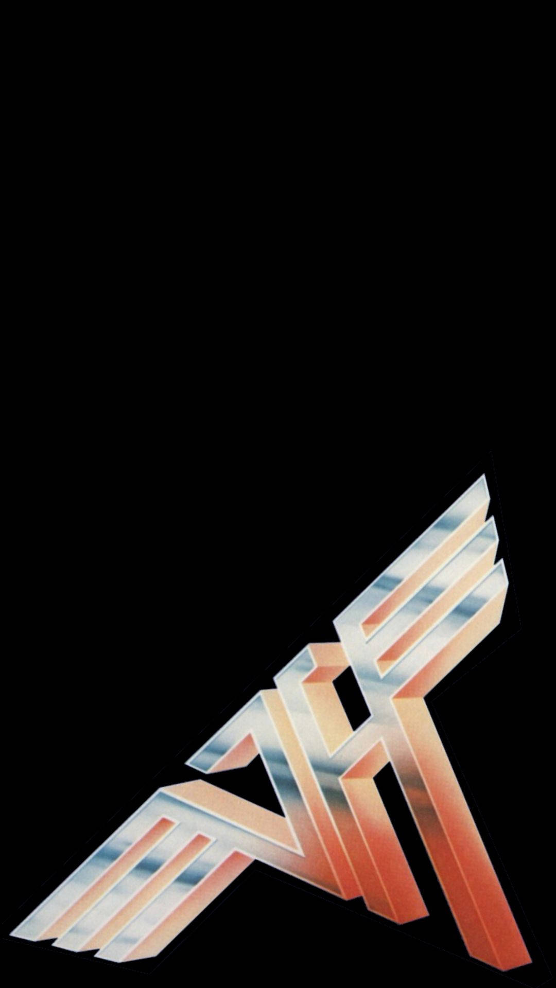 Van Halen, rock band logo, metallic gradient wings, Full HD Phone Wallpaper