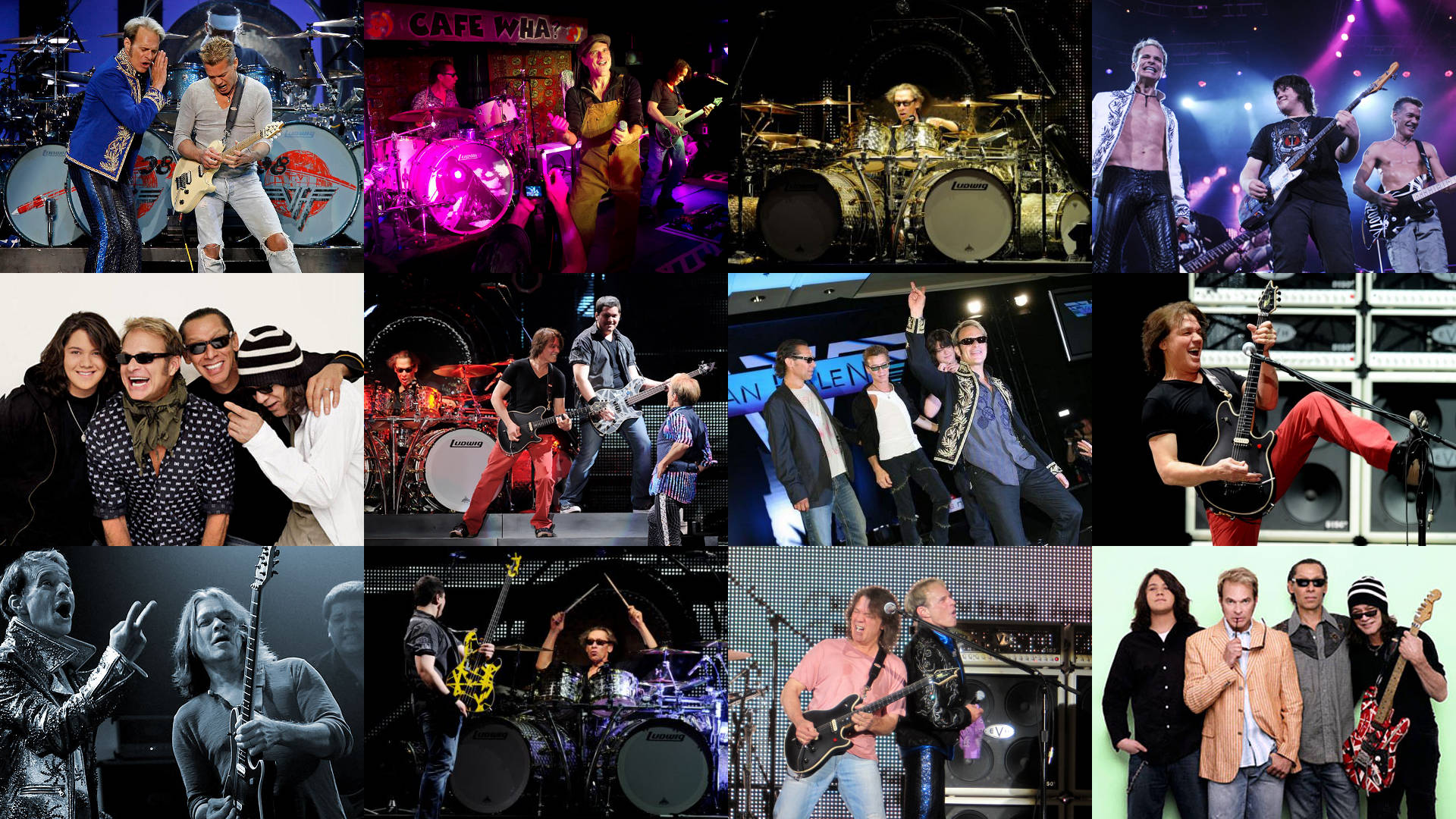 Van Halen, rock band, guitars, Full HD Desktop Wallpaper