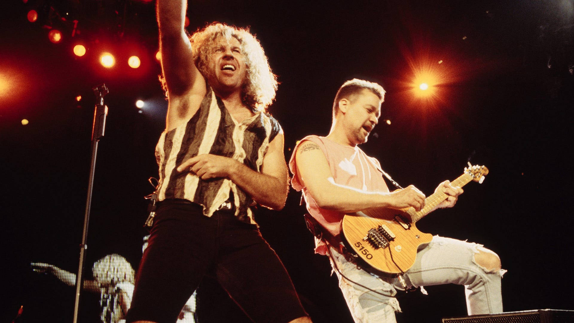 Van Halen, American Rock Band, red spotlights, Full HD Desktop Wallpaper