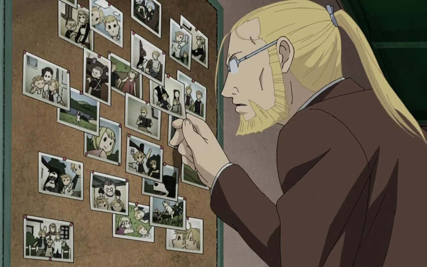 Van Hohenheim, blonde-haired anime man, glasses, HD Desktop Wallpaper