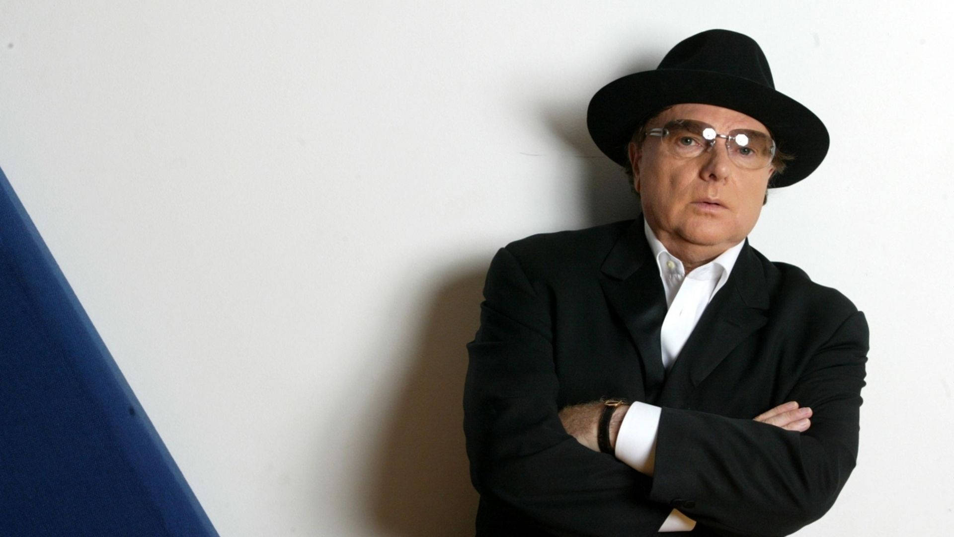 Van Morrison, black fedora, suit, Full HD Desktop Wallpaper